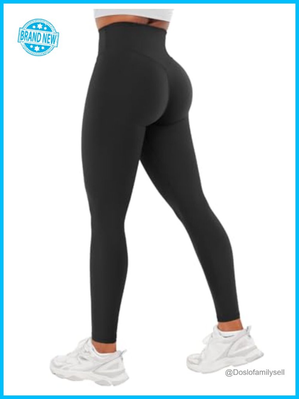 High Waisted No Front Seam Workout Leggings V Waist Yoga Pants